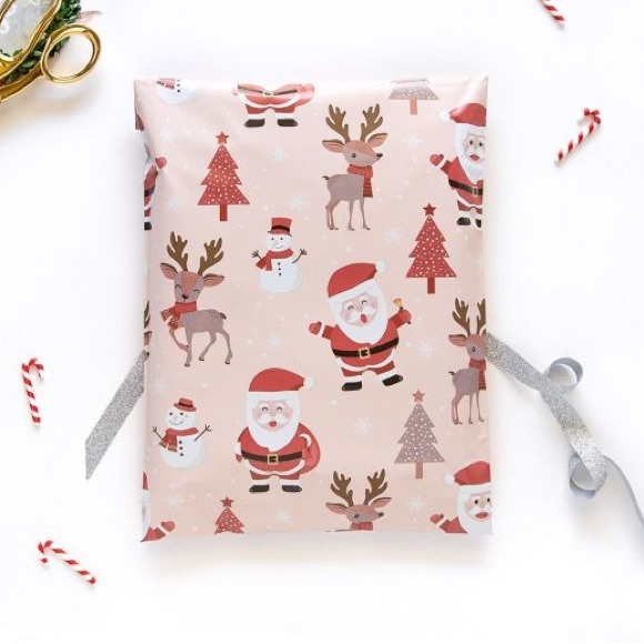 14x17” Santa Christmas Poly Mailers - Picture 2 of 4